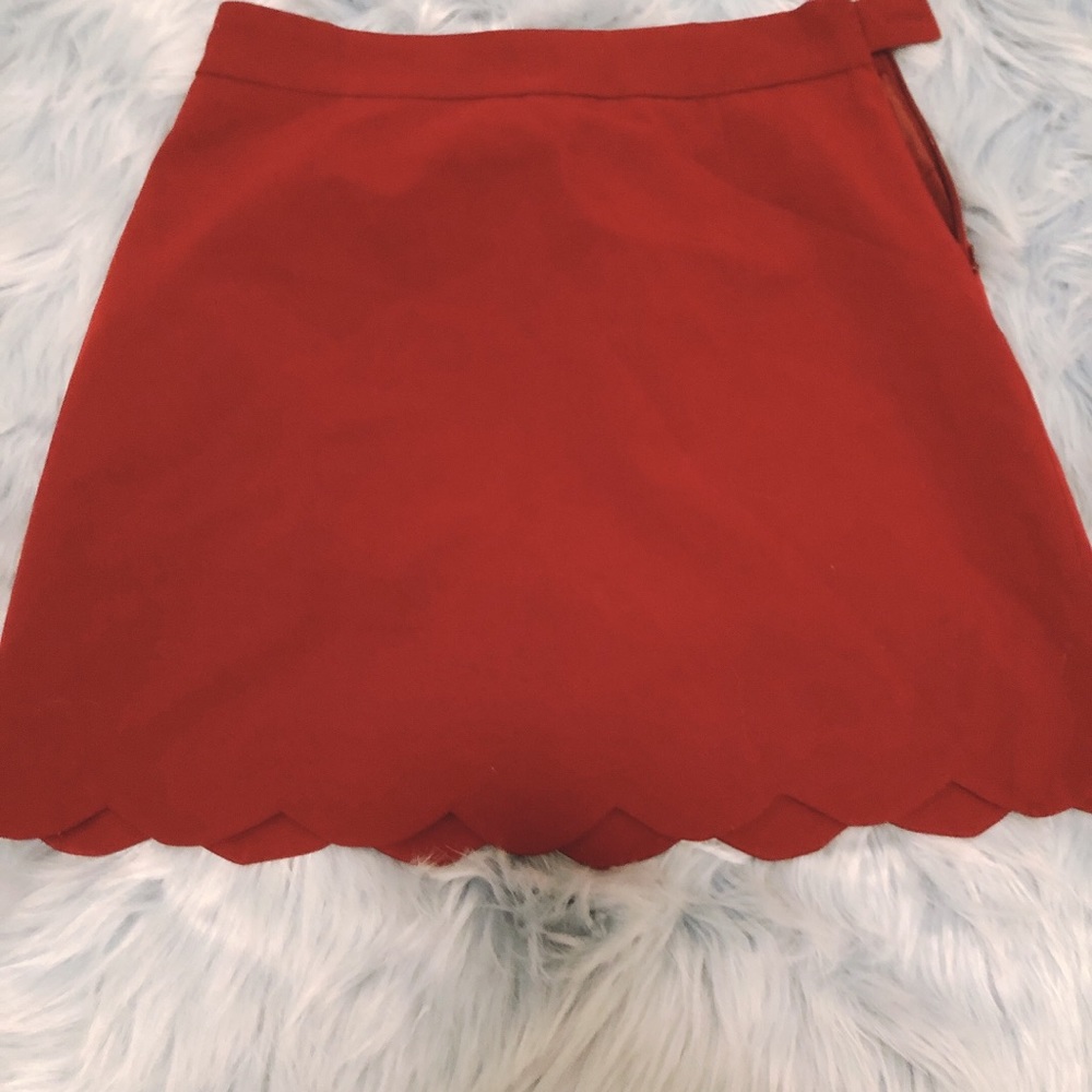 ASOS mini skirt - deep red/maroon